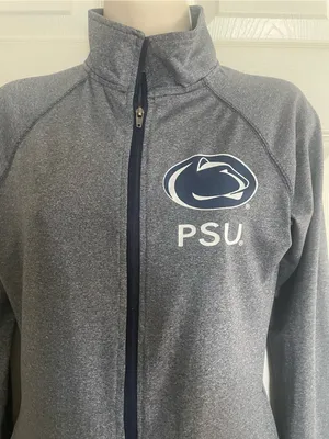 Women's Penn State Gray‎ Full-Zip Jacket Size Small thumbnail 2