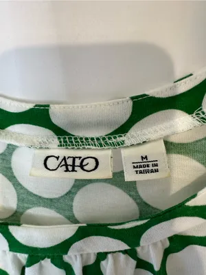 Old Navy Green & White Polka Dot Tank Top thumbnail 3