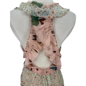 Free People Mixed Print Floral Sleeveless Tiered High Low Dress Size Small Fairy thumbnail 11