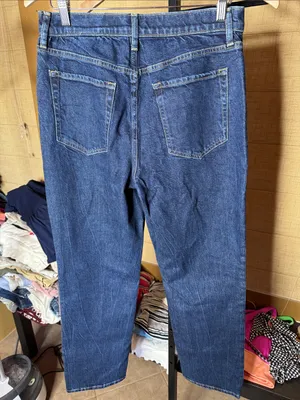 NWT Banana Republic High Rise Straight Jeans Dark Wash Size 30 thumbnail 8