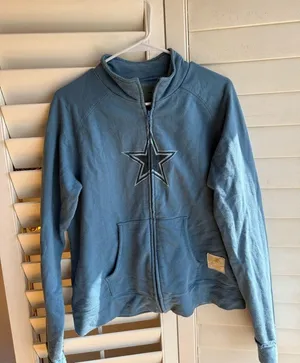 Dallas y2k Blue Star Zip Front Jacket thumbnail 1
