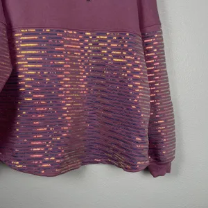 Disney Womens 50th Anniversary Spirit Jersey Purple Sequin Sz M thumbnail 4