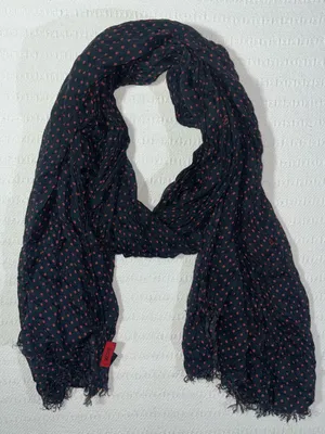 Moschino Womens Modal Polka Dot Scarf Wrap Designer Lightweight thumbnail 1