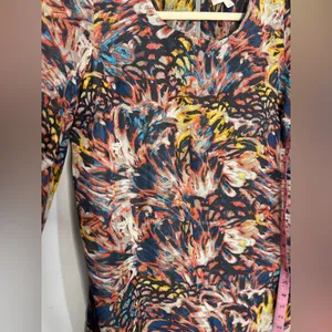 Love, Fire Multicolor Abstract Dress thumbnail 7