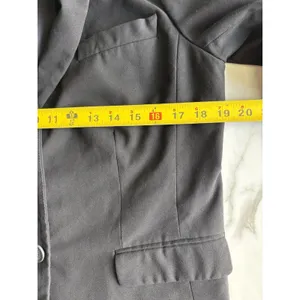 Ann Taylor Black Single Button Blazer Size 8 Classic Workwear Career Suit Jacket thumbnail 7