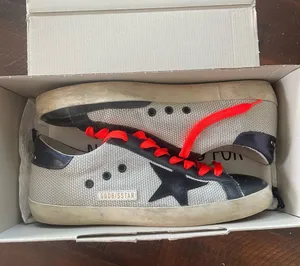 Golden Goose Superstar Sneakers‎ Mesh and Leather size 42/US 12 Orange Black thumbnail 1