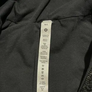 Lululemon Scuba Oversized Half Zip Cotton Jersey Fleece Hoodie Size M/L thumbnail 7