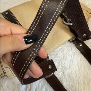 COACH Chelsea Beige and Brown Pebbled Leather Shoulder Bag thumbnail 10