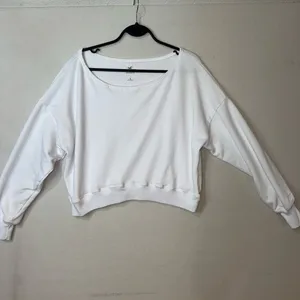 Hollister White Pullover Sweatshirt Women's Size S Logo Long Sleeve Casual thumbnail 2