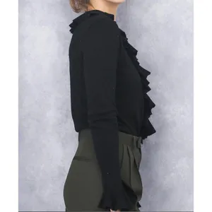 Lauren Ralph Lauren Sweater in Black Silk and Cashmere Blend sz. Medium thumbnail 2