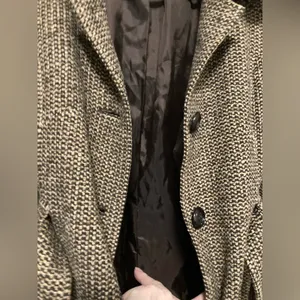 *American Rag Vintage Brown Tweed Wool Blend Pea Coat Jacket thumbnail 5