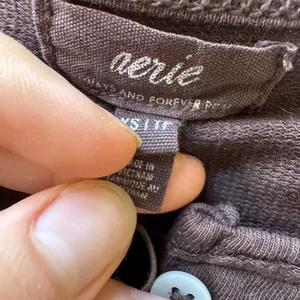 Aerie Short Sleeve Crochet Cardigan Top thumbnail 8