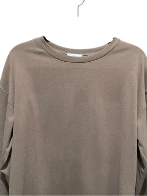 Salty Wave Oversized Long Sleeve Soft Lounge Top Brown Women’s Size Medium thumbnail 3