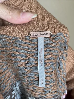Free People After School Mini Skirt Size Small Pink Combo Flare Sweater Knit thumbnail 5