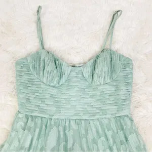 GIANNI BINI Sage Green Tiered Corset Midi Dress Cocktail Party Formal Size 2 New thumbnail 4