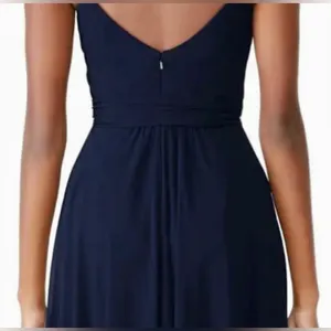 AMSALE Campbell Long Gown in Navy Navy Bridesmaid Dress Formal - Size 10 nwot thumbnail 6