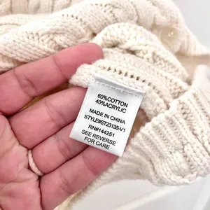 Sincerely Jules Ivory Knit Sweater Vest Size L Button Front New England Prep thumbnail 4