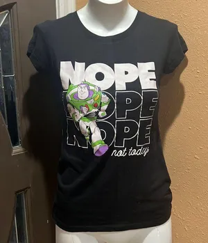 Disney toy story buzz light year black T-shirt thumbnail 1