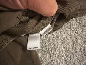 Vintage Ann Taylor Loft green cargo cropped or regular length pants size 4 thumbnail 3