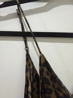 Zara Leopard Print Slip Mini Dress in Brown and Black thumbnail 4
