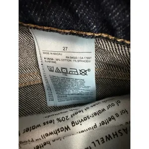 Banana Republic Washwell Women's‎ Jeans 27 Button Fly Straight Leg Denim thumbnail 7