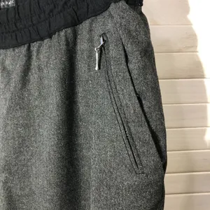 ZARA career pants gray cuffed hem relaxed barrel legs preppy academia heritage thumbnail 3