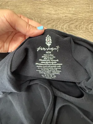 Free people movement black midi dress‎ size medium thumbnail 3