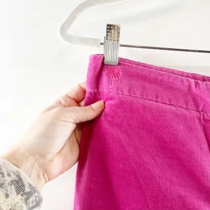 Lilly Pulitzer High Rise Vintage Corduroy Bootcut Straight Pants Pink 4 thumbnail 6