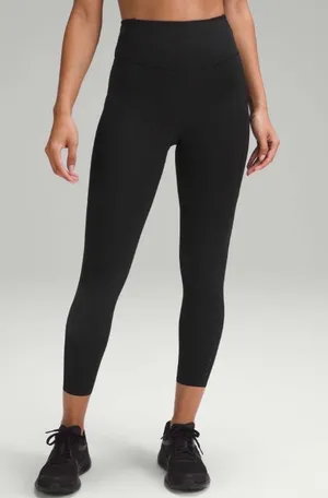 Lululemon Fast and Free HR Tight 25” *Pockets 6 Black thumbnail 1