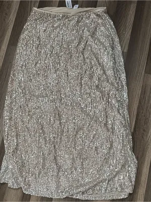 Old Navy Sequin Maxi Skirt - Champagne thumbnail 1
