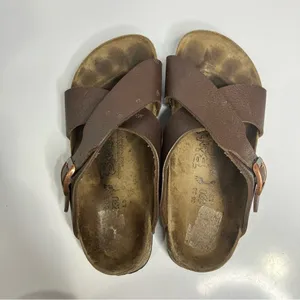 Birkenstock’s Birki’s brown criss cross slides sandals size 36 ladies‎ size 5 thumbnail 8