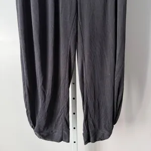 Anthro Saturday Sunday‎ S Black Ribbed Knit Harem Jogger Pants Lounge Streetwear thumbnail 4