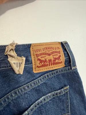 Levi’s Low Pro Straight Distressed Straight-Leg Jeans 29 thumbnail 4
