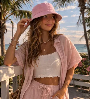 LC Waikiki bucket hat Pink thumbnail 1
