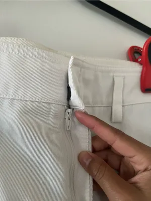 Vince 100% Cotton White Trouser Pants 2 Straight Leg Minimalist Quiet Luxury thumbnail 4