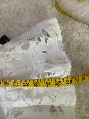 Lulus Majorly Cute White Crochet Lace Strapless Bustier Mini Dress Size Small thumbnail 8