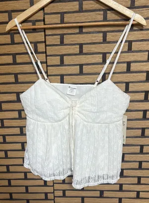 No Boundaries Ivory‎ Lace Cami Size Medium thumbnail 1