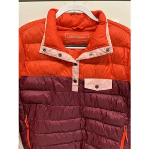 Eddie Bauer 1/4 Snap EB650 Down Puffer Pullover Jacket Women's Medium Retro thumbnail 2