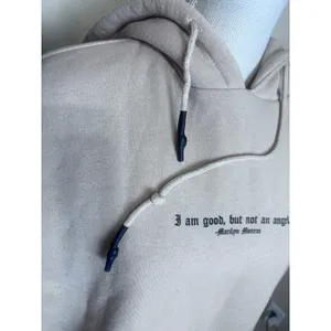 Forever 21 Marilyn Monroe Graphic Hoodie Beige Quote Sweatshirt Womens Medium thumbnail 6