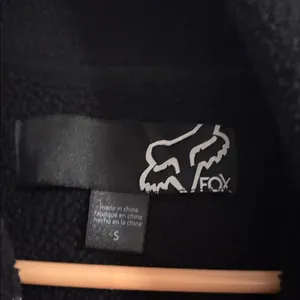 Fox Black Sweatshirt Moto Jacket with Diagonal Zip thumbnail 2