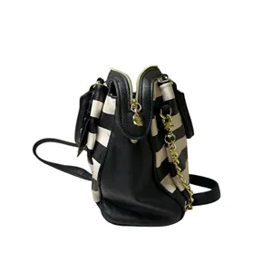 Whimsigoth Kitschy Glam Betsy Johnson Girly Grunge Awning Striped Y2K Crossbody thumbnail 3
