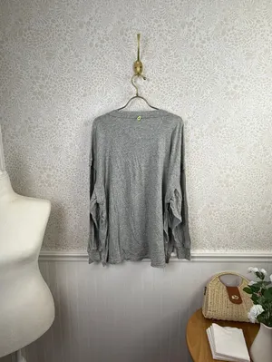 FP Movement Gray Oversized One Up Long Sleeve Shirt - Size - XS thumbnail 9