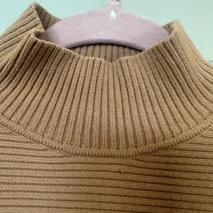 Zara Ottoman Ribbed Tan Sweater thumbnail 5