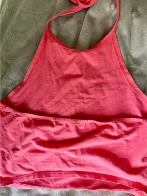 Bear Dance Coral Halter Crop Top thumbnail 2