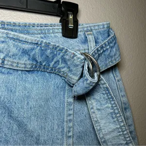 MNG Mango Cotton Denim Belted Cargo Mini Skort Skirt Women’s Size Medium thumbnail 7