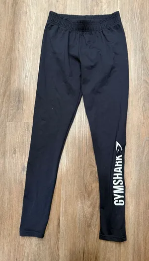 Gymshark‎ Black Leggings Women's Small Athleisure Workout Activewear thumbnail 1