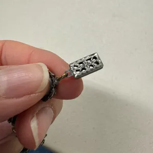 Vintage Silver Tone Rhinestone Flower Bracelet Delicate 90s Estate Jewelry thumbnail 7