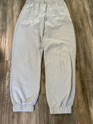 Brandy Melville Light Blue Jogger Sweatpants Size Small thumbnail 4