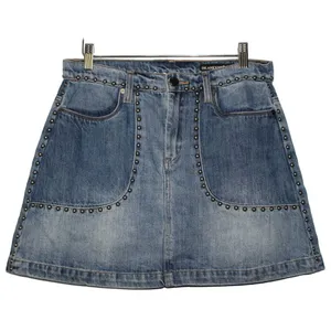 Women's BLANKNYC Blue Denim Medium Wash Cotton Casual Mini Jean Skirt Size 27 thumbnail 1