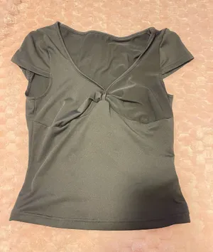 black crossover top shein thumbnail 1